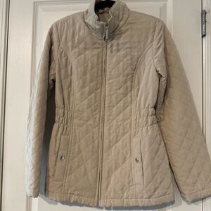 Liz Claiborne Quilted Women's Jackete- Beige